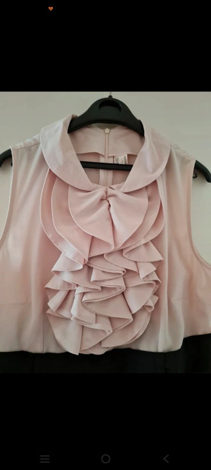 Robe mariage soirée fête beige noir 42 - photo numéro 2