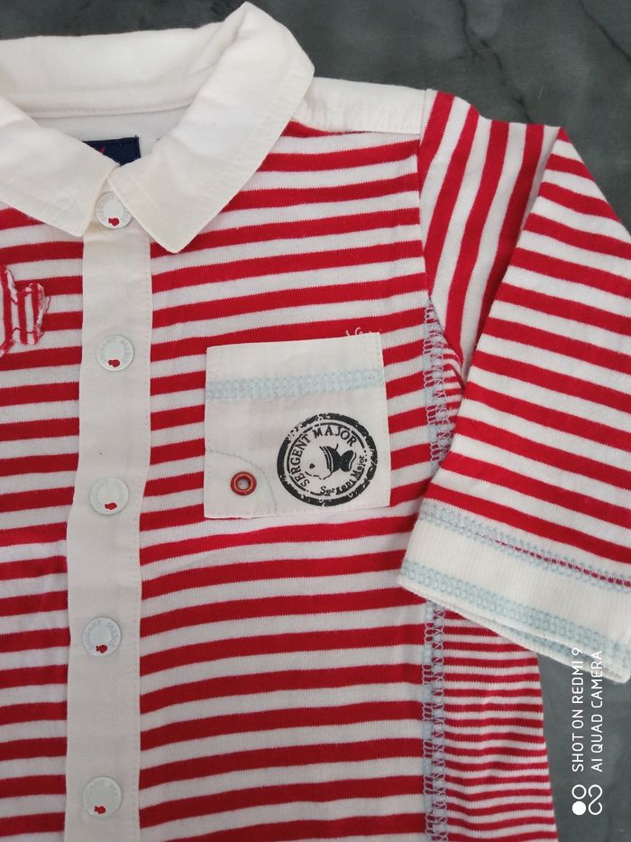 Chemise en Jersey de coton Sergent Major 6 mois - photo numéro 2