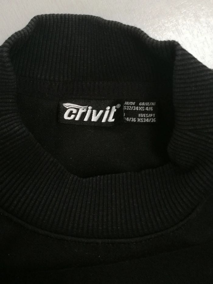 Sweat noir Crivit 34.36 ado - photo numéro 3