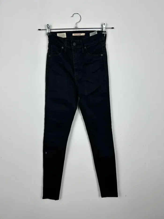 Jean Levi's Premium Femme Noir W26 L30 | Mile High Super Skinny | Taille FR36 | Très Bon État BP245 - photo numéro 2