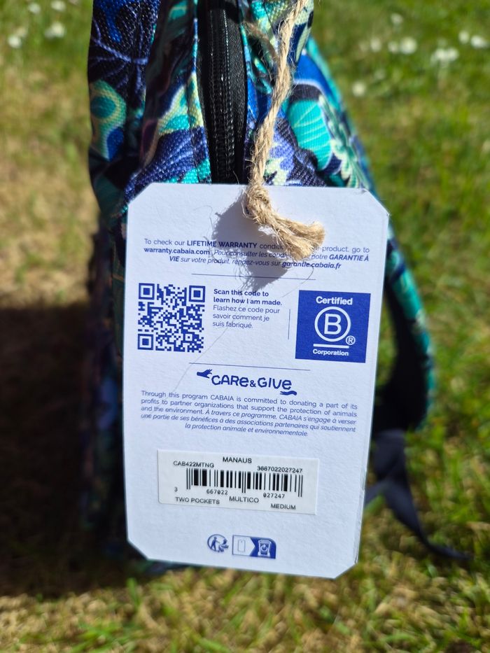 Sac Adventurer modèle Manaus 10 ans de Cabaïa, taille M medium - photo numéro 7