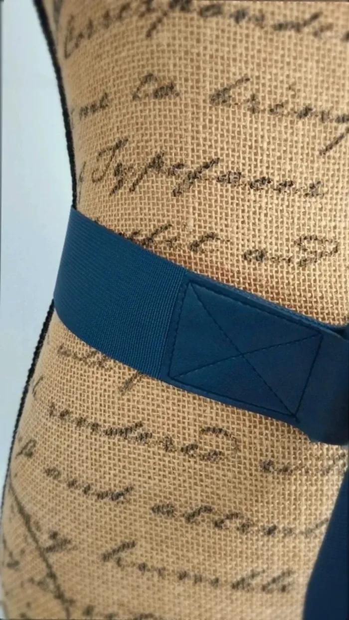Ceinture ajustable bleu marine synthétique femme 110 cm - photo numéro 7