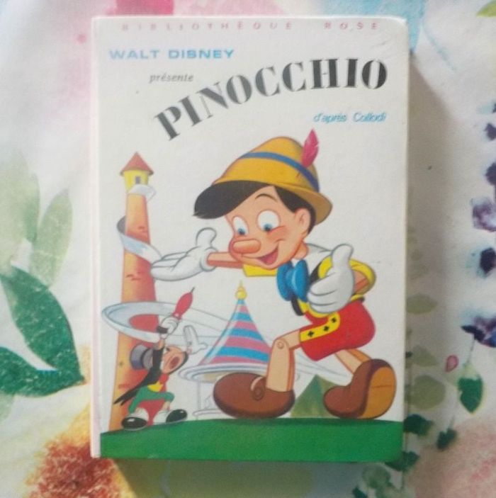 PINOCCHIO 1975 BIBLIOTHEQUE ROSE DISNEY