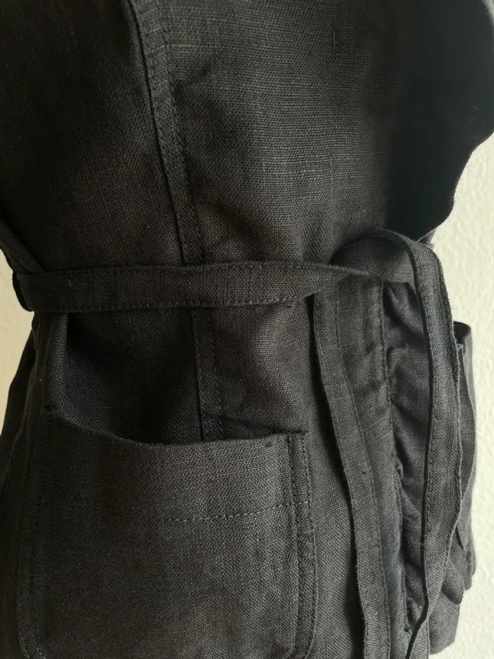 Veste noire croisée Weekend Max Mara ceinturée - photo numéro 3