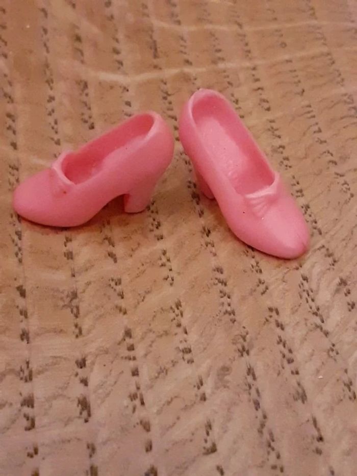 🎀 chaussures rose poupée barbie disney princesse - photo numéro 3