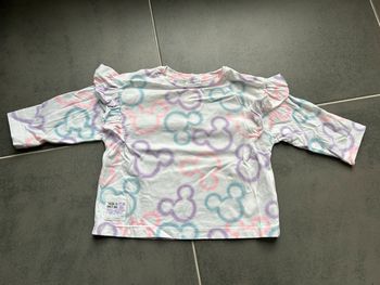 Haut t-shirt manches longues Minnie Disney baby bébé fille