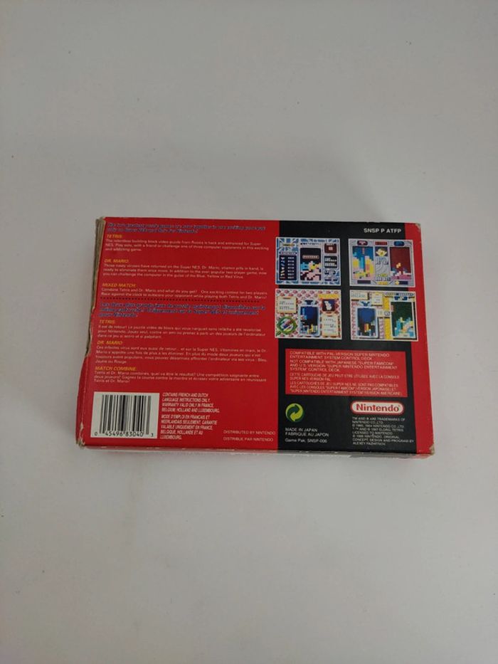Tetris & Dr Mario / Super Nintendo SNES / pal fr fah sans notice - photo numéro 8