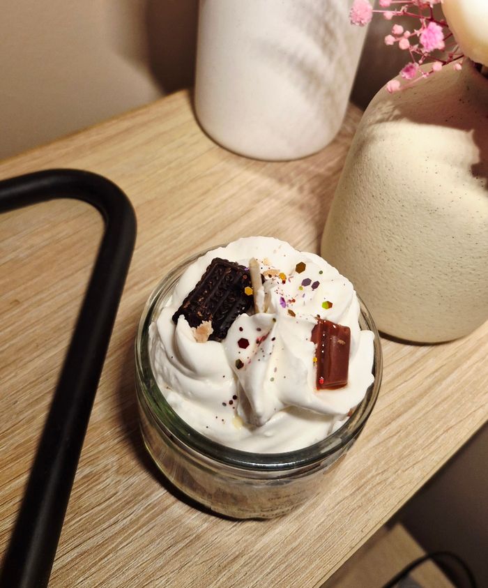 Bougies gourmandes 160g cookie chocolat et pomme d'amour - photo numéro 7