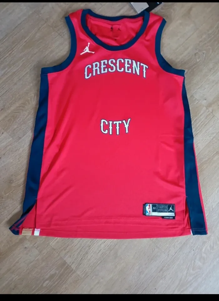 Maillot tee shirt basket NBA crescent city nike jordan - photo numéro 2
