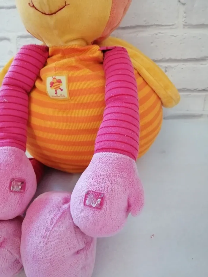 Gros doudou géant abeille moulin roty - photo numéro 3