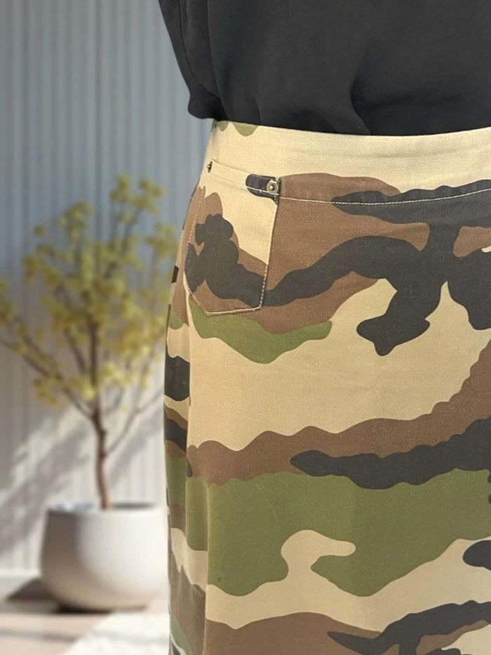 Jupe midi camouflage T.38 - photo numéro 3