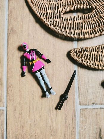 🙅 Power rangers ninja steel figurine du ranger rose avec épée marque Bandai