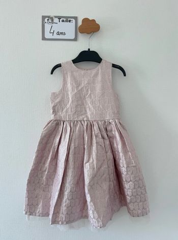 Robe de soirée rose - taille 4 ans 🌸
