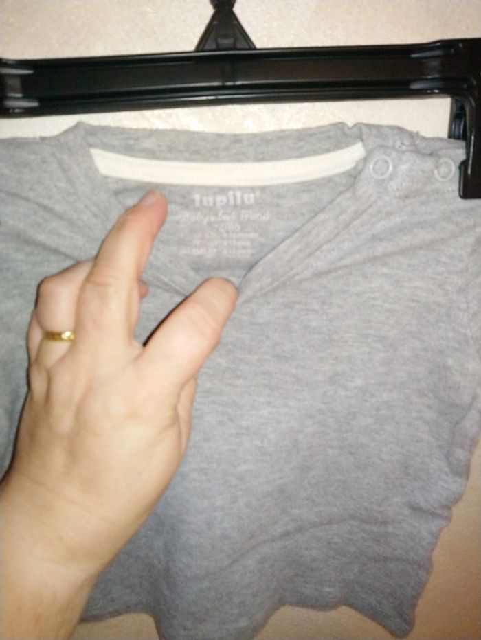 Tee shirt manches longues basic Lupilu - photo numéro 4