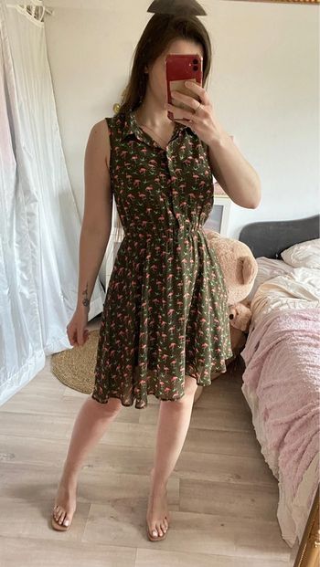 Robe chemise sans manche