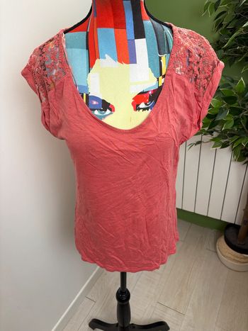 Tee-shirt Camaïeu | Corail | Taille 36