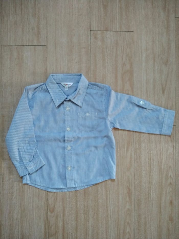 Chemise manches longues rayée et jean 2 ans - photo numéro 4