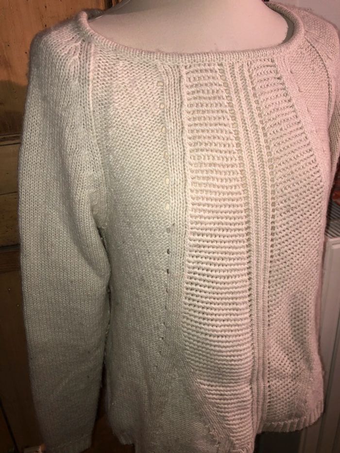 Pull d'hiver YAYA (crème), L / 40 / 12 - photo numéro 2