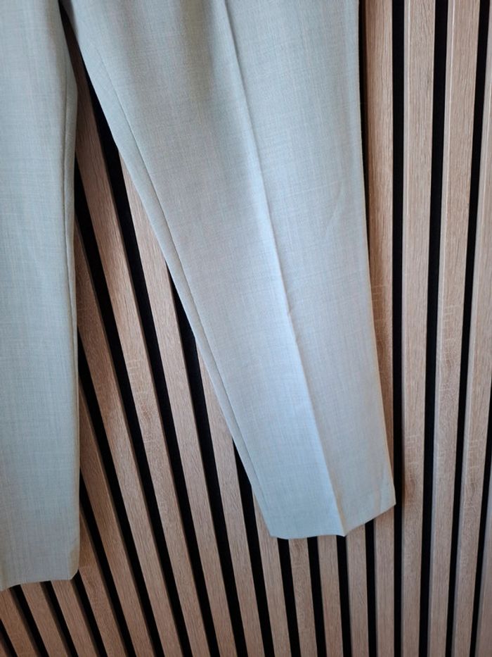 Pantalon beige coton lin Pantashop T 44 - photo numéro 5