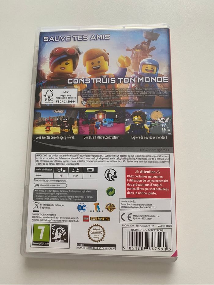 Jeu Switch La Grande Aventure Lego - photo numéro 2