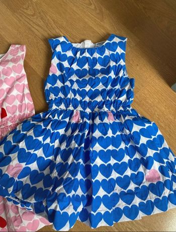 Robe bleu coeur jacadi