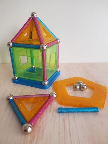 Jeu de construction magnétique Geomag panels glitter 42 pièces