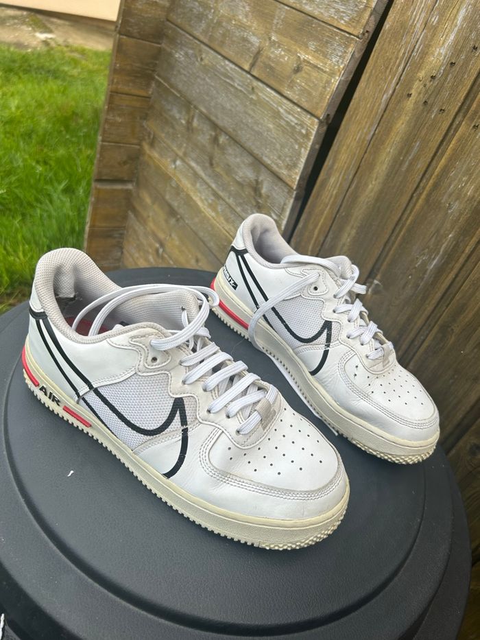 Basket Nike Air Force 1 Low React White / Red – Taille 42
