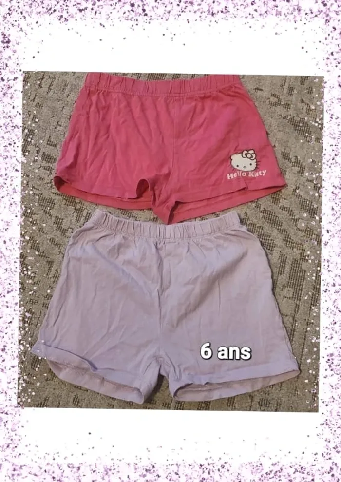 Lot shorts 6 ans