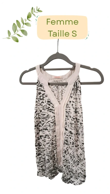 Débardeur blanc et Noir - Taille S