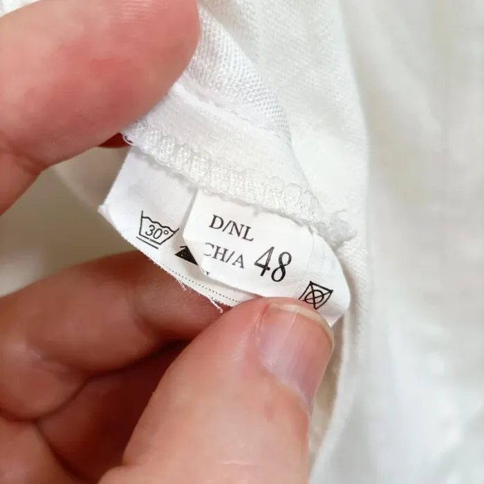 Chemise blanche oversize à détails jean - Pièce unique faite main Gerry Weber A640 - photo numéro 9