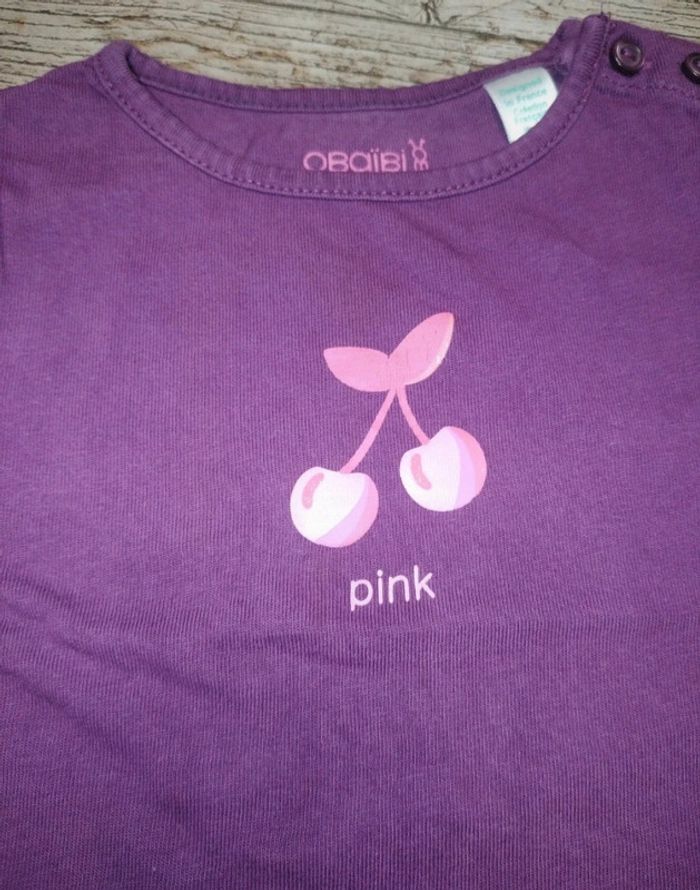 Joli t-shirt courtes manches été fille 6 mois - photo numéro 2