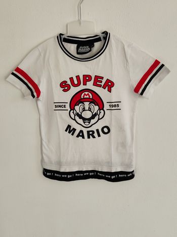 T-shirt garçon 6 ans Super Mario Nintendo coton enfant tee shirt gamer très bon état
