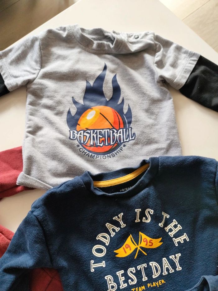 Lot de sweat et blouse a longue manche bébé - photo numéro 6