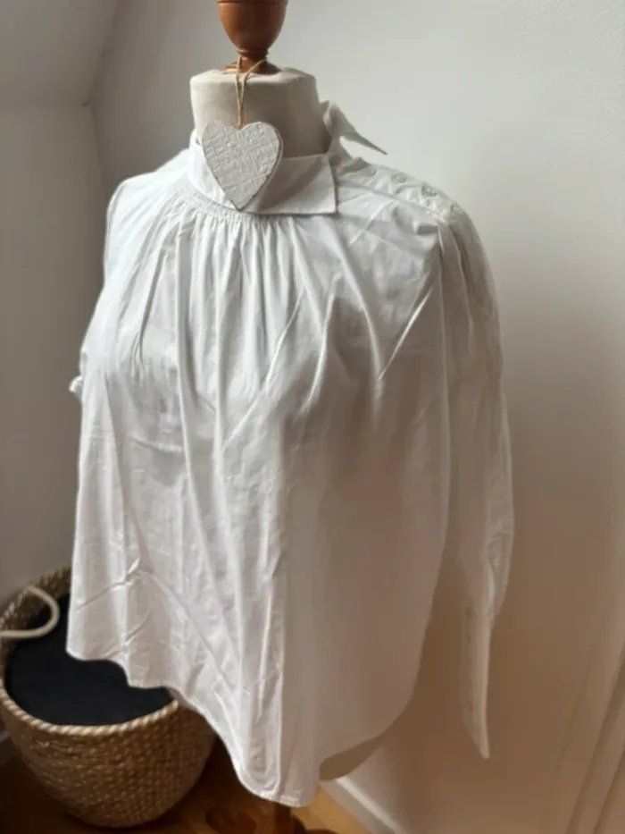 🌸 Blouse blanche MAJE - Taille 1 (équivalent 36) 🌸 - photo numéro 6