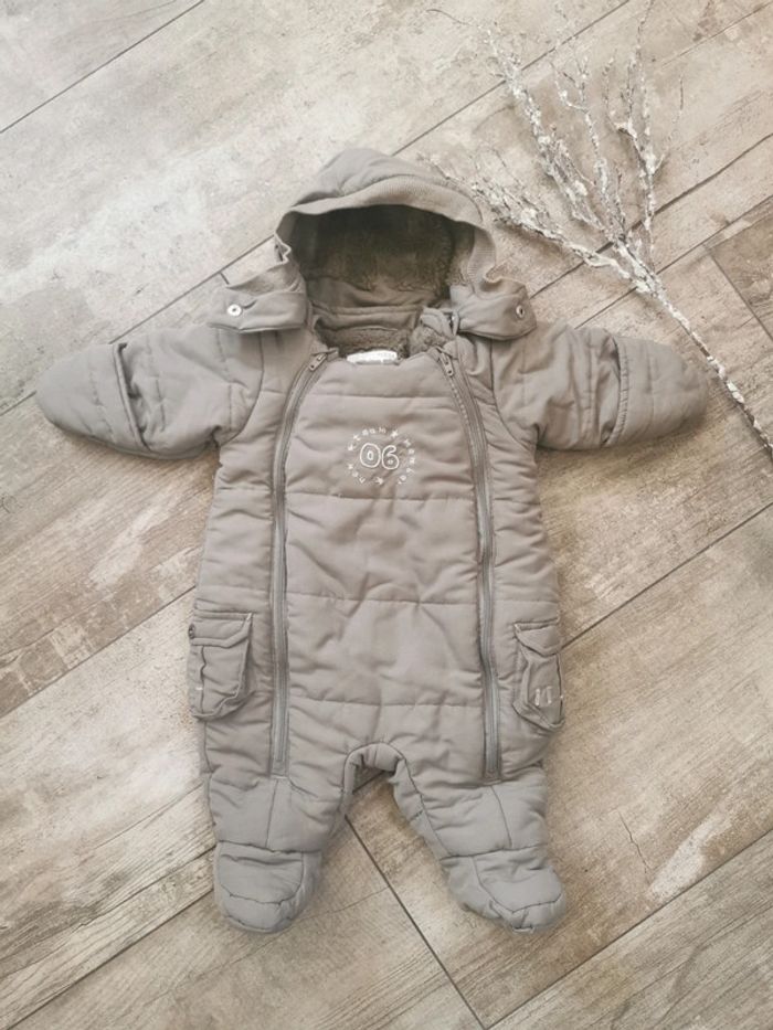 🌿Combinaison bébé chaude taupe 56cm - photo numéro 5