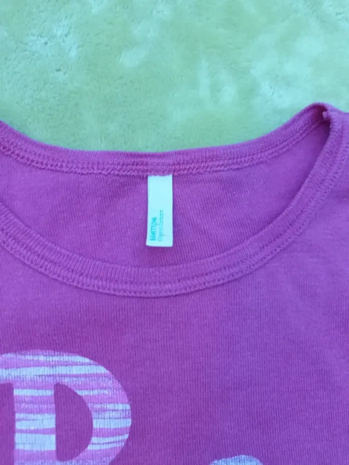 Tee-shirt ML rose taille 10/11 ans UCB - photo numéro 3