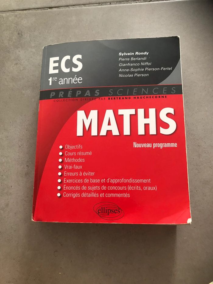 Livre ECS 1 Maths 1ere année