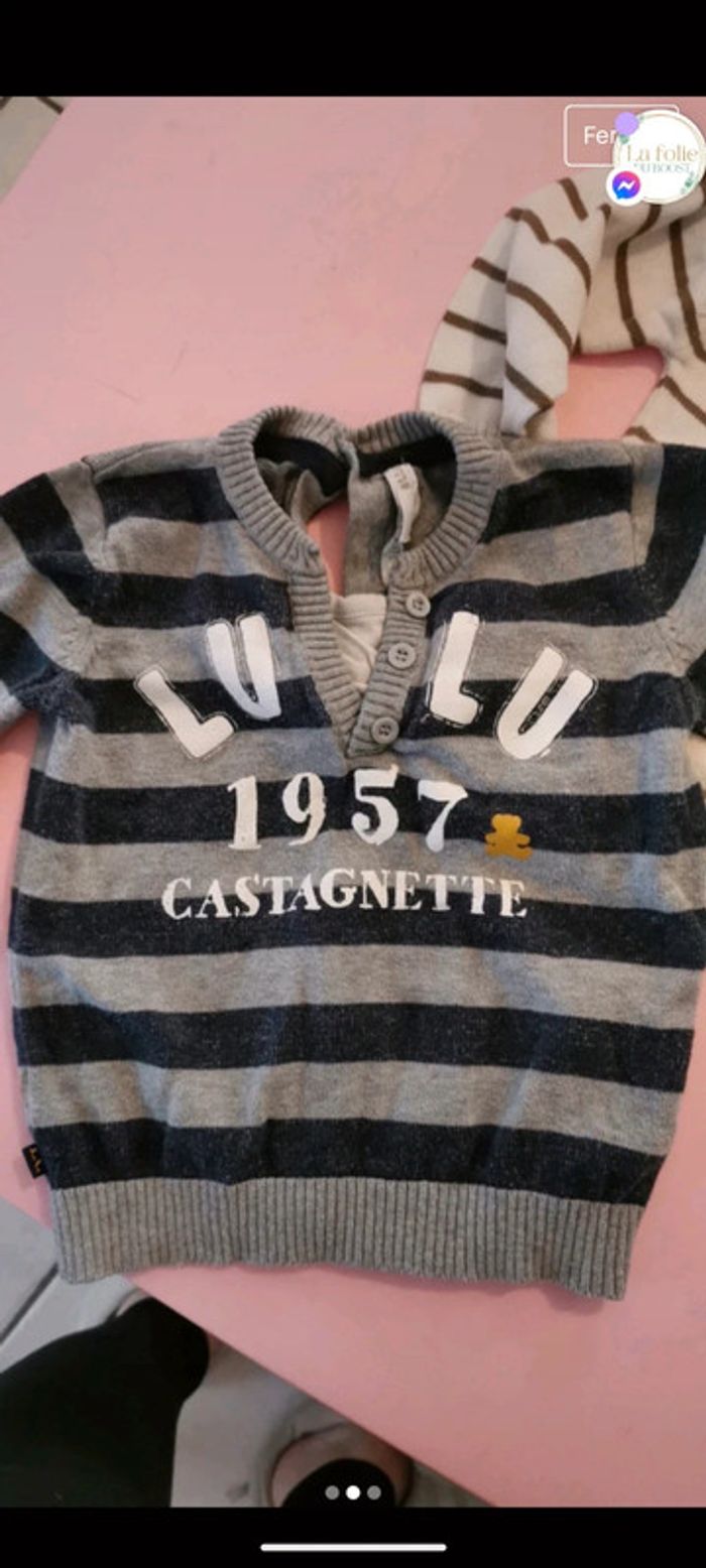 Lot de deux pulls 12 mois 1 an - photo numéro 2