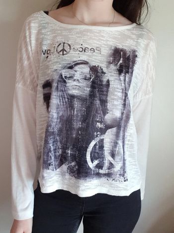 Top Peace and love Cache cache XS