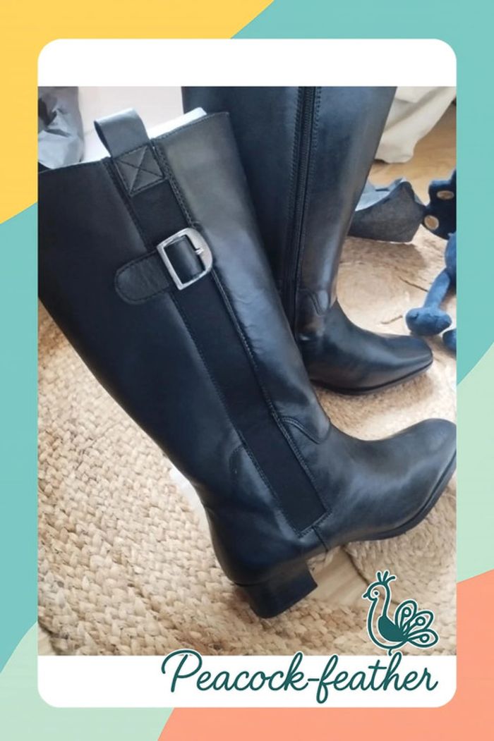 Bottes neuves noires pédiconfort 40 - photo numéro 9