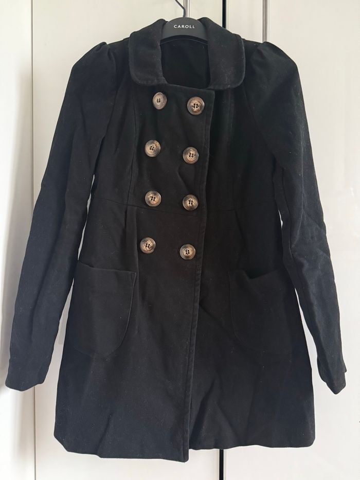 Manteau veste noire habillée avec boutons taille M