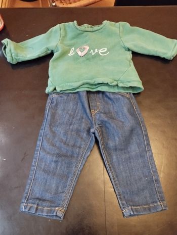 Ensemble fille 12 mois