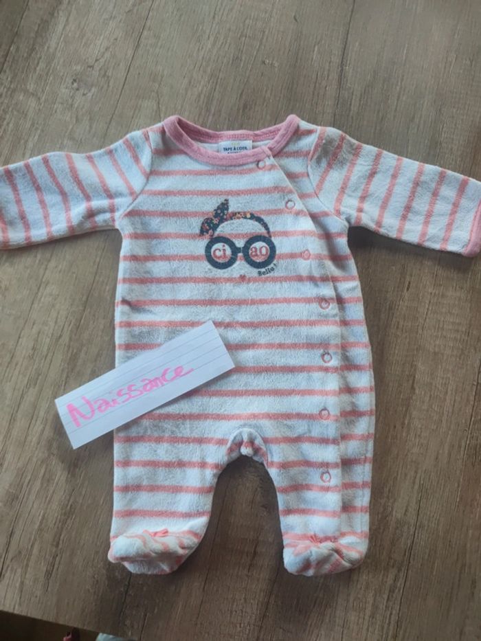 Grenouillère pyjama velours - photo numéro 2