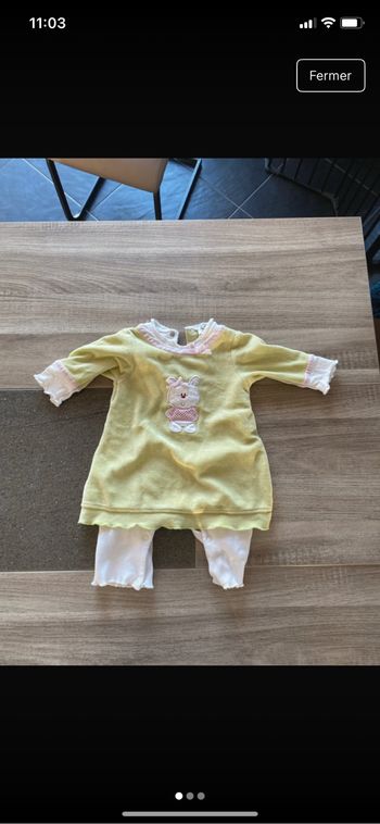 Ensemble fille Lullaby taille 3 mois