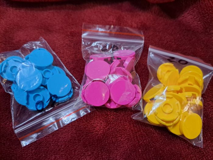 Lego lot de 60 ronds lisses 2*2
