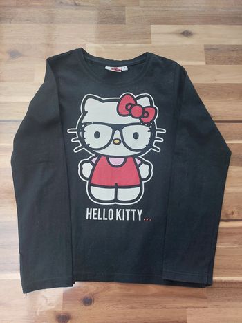 T-shirt manches longues noir Hello Kitty