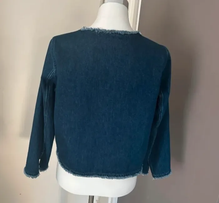 Arket veste en jean bleu femme,  taille 40 état neuf - photo numéro 6