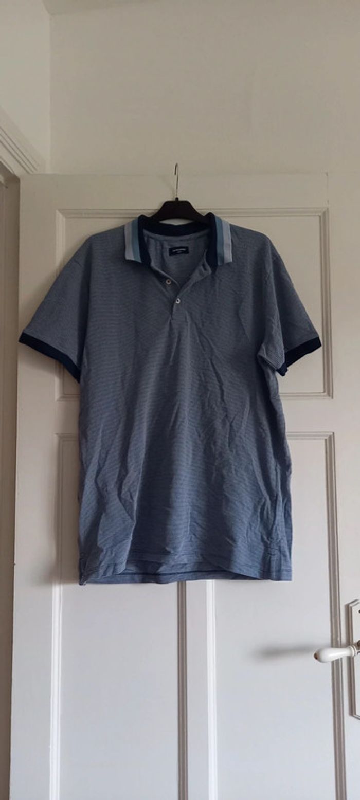 Polo manches courtes Jack & Jones bleu XL