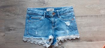 Short en jean dentelles taille 32