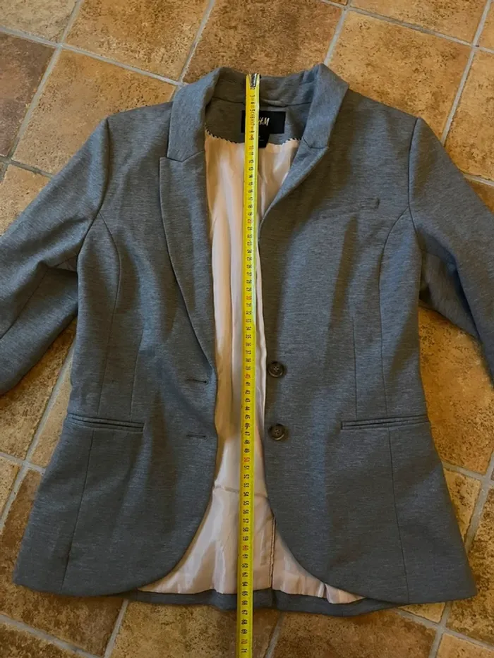Veste blazer gris - photo numéro 15